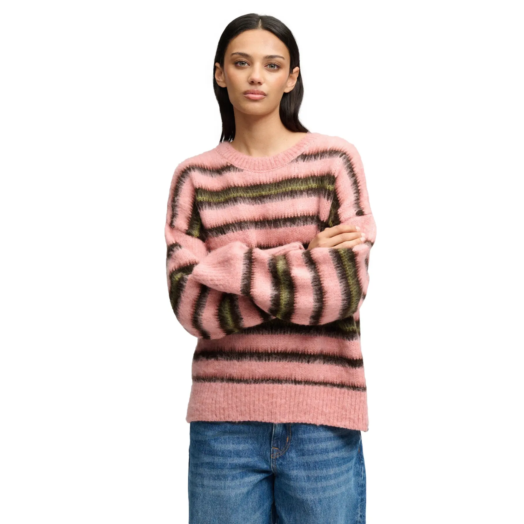 Pull maille rayée femme Superdry - vue 2