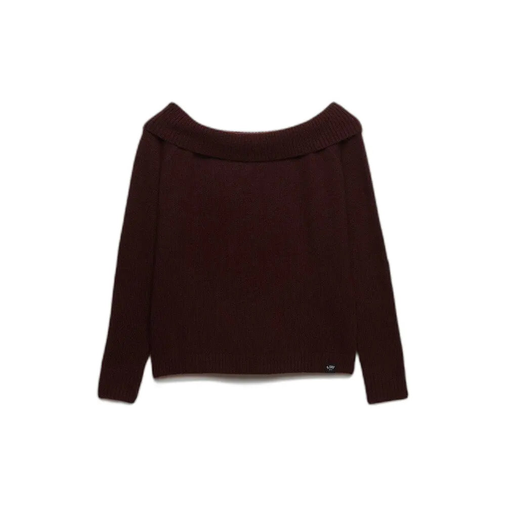 Superdry Femme Pull Bardot Maille Coupe Ajustée - vue 2