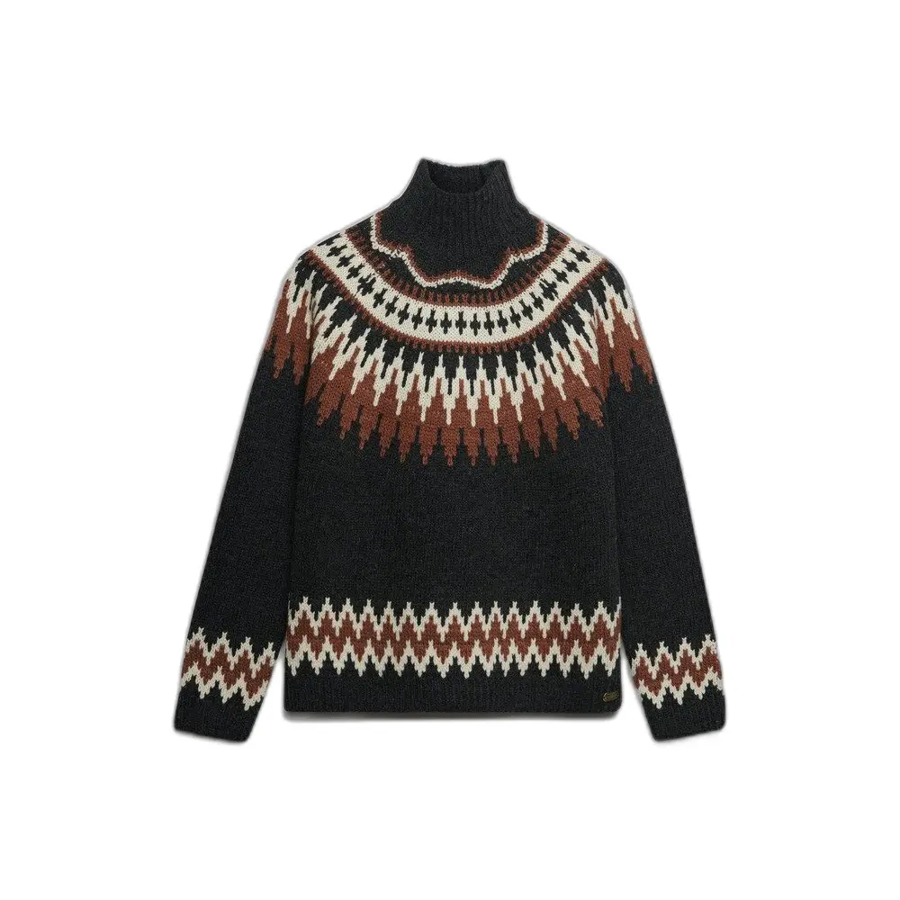 Pull col montant fairisle femme Superdry