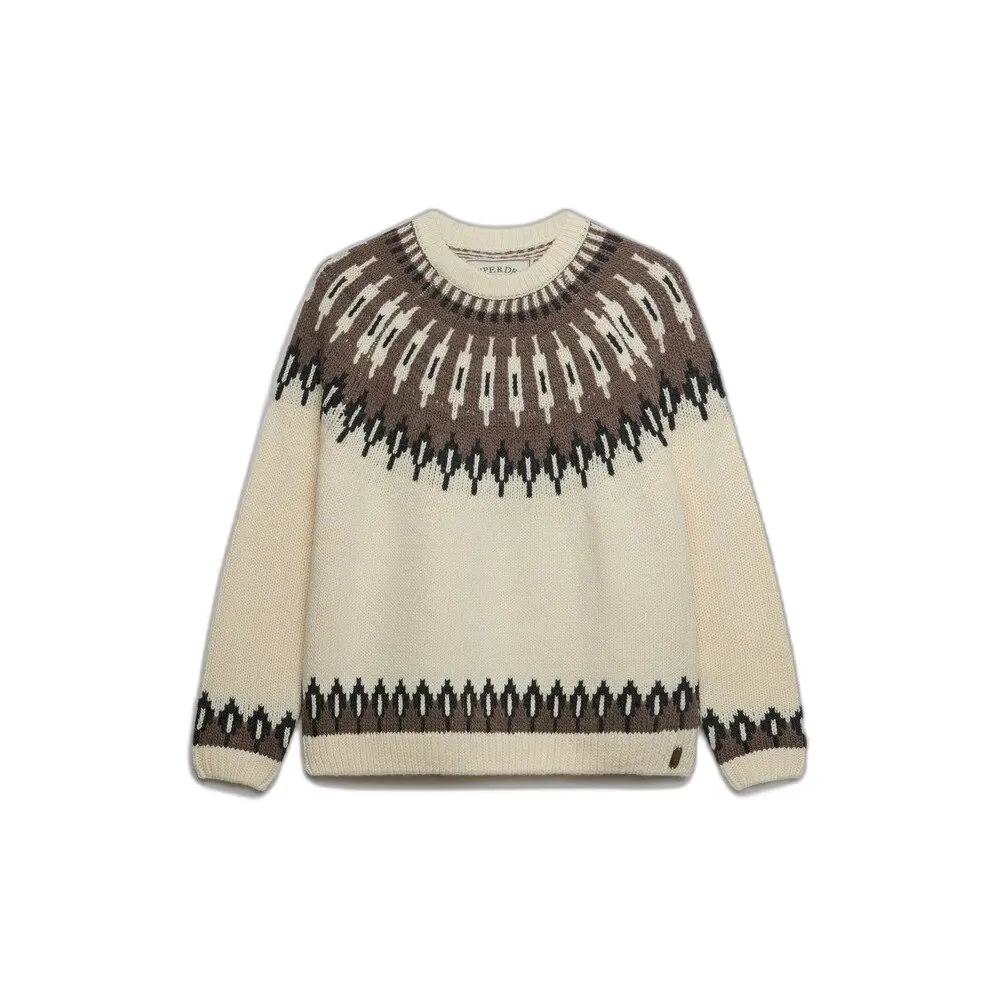 Maglione girocollo fairisle donna