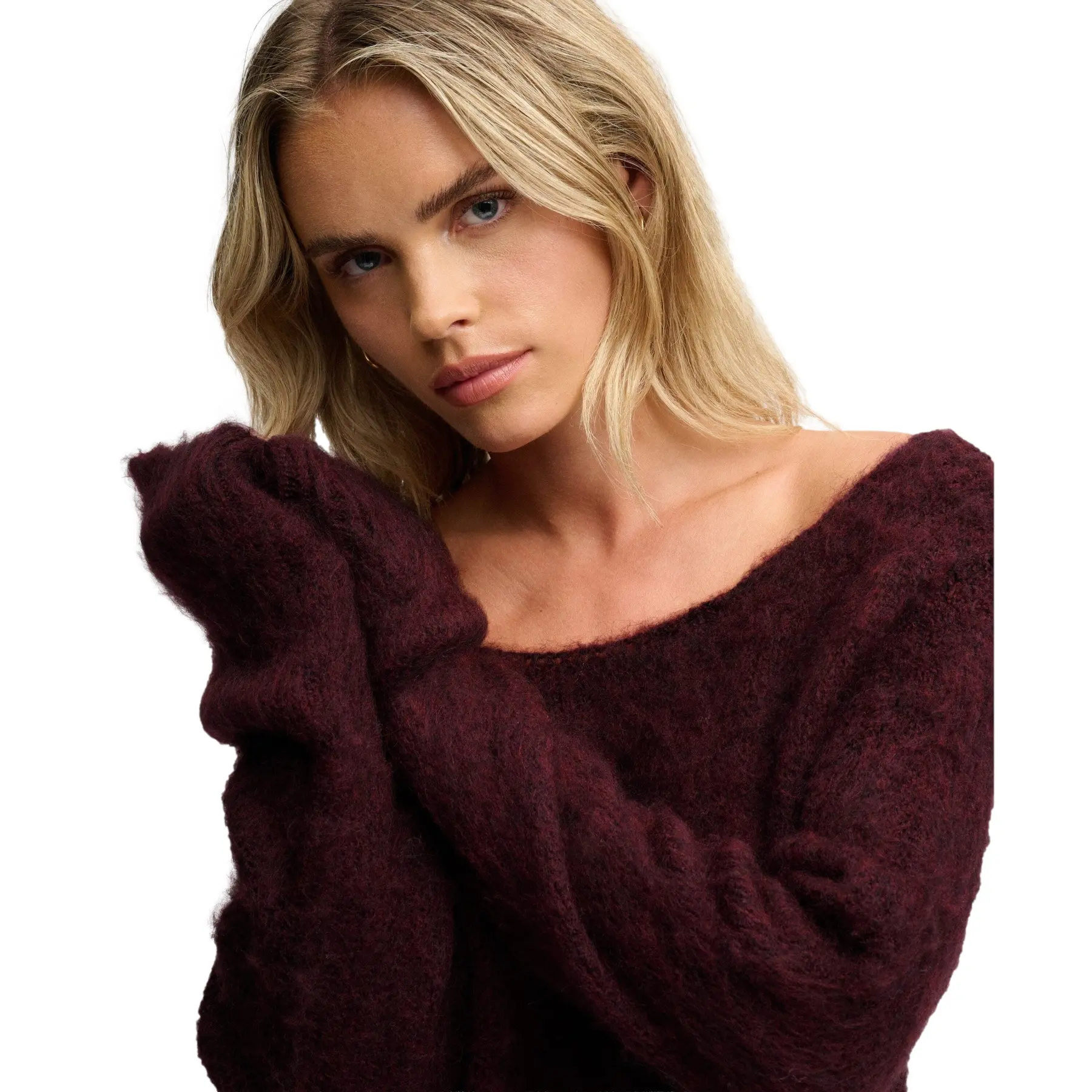 Pull col bateau brossé femme Superdry