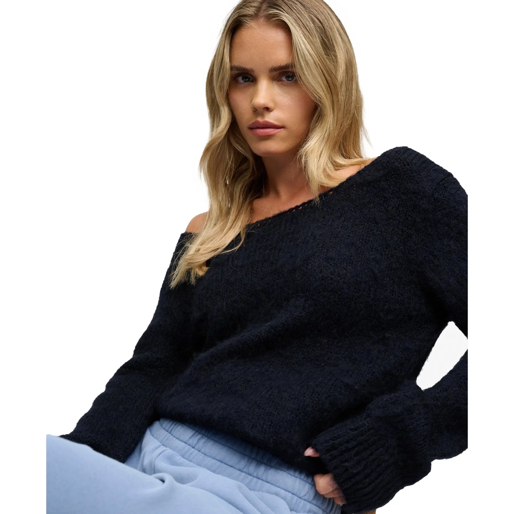 Pull encolure bateau femme Superdry