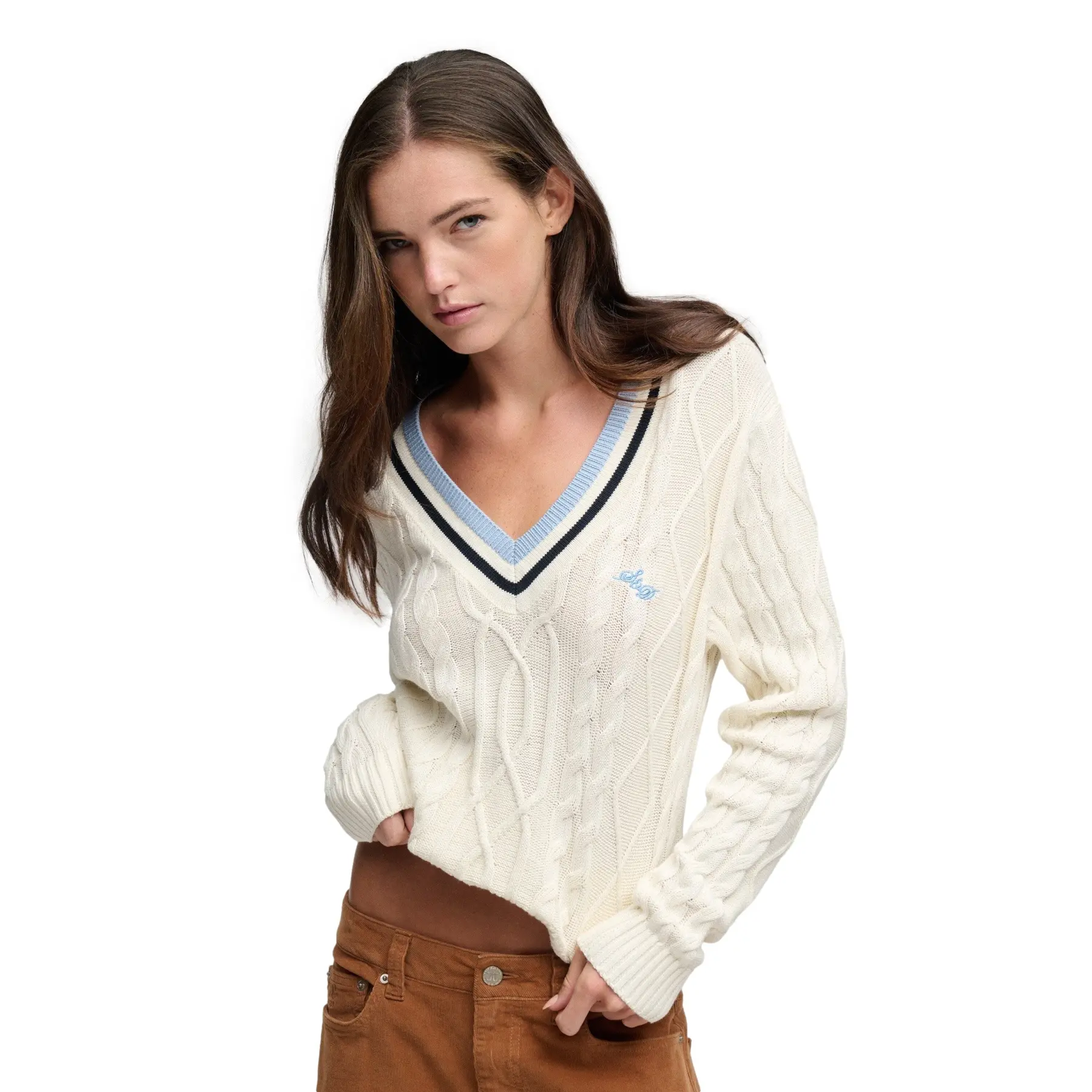Pullover leggero da cricket donna