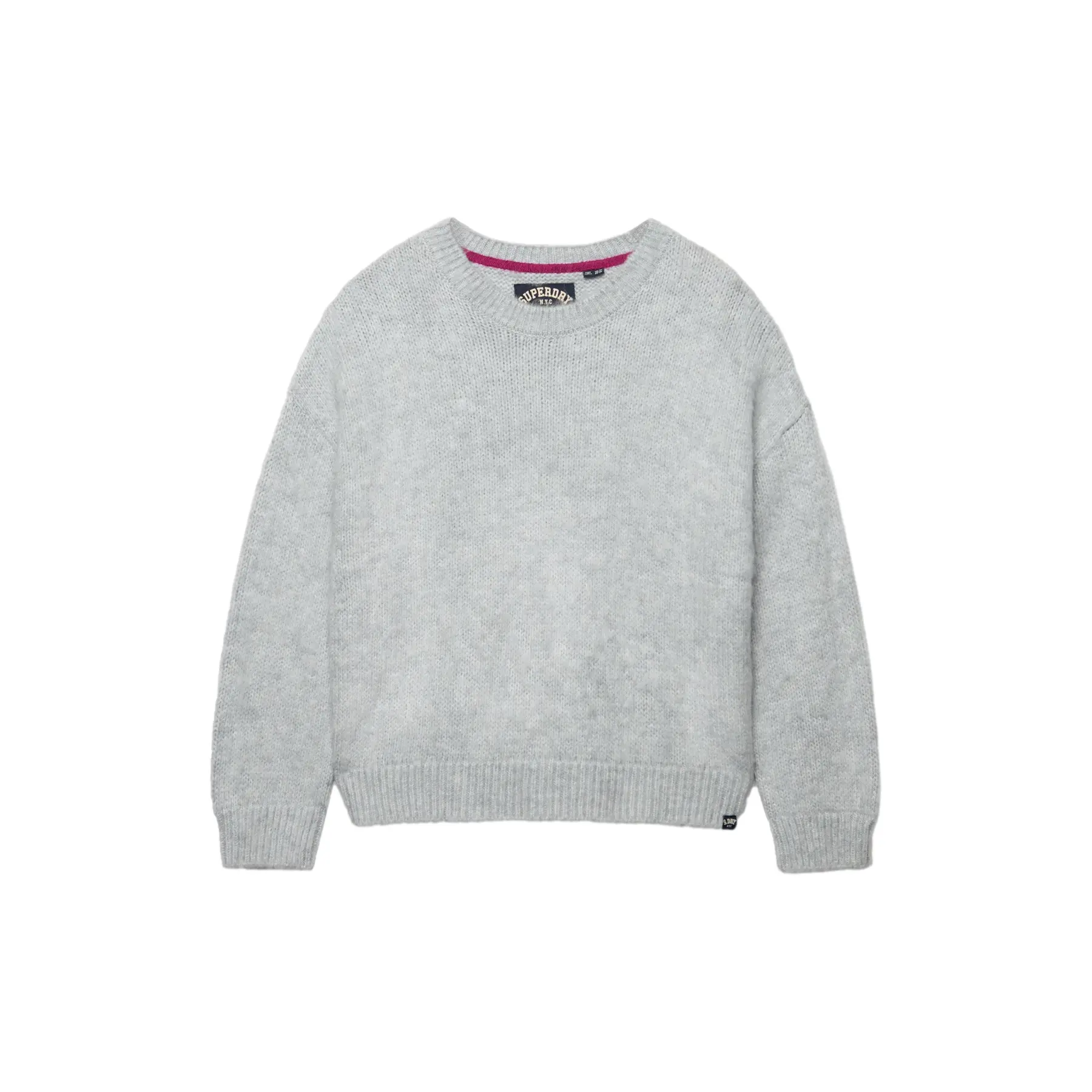 Pull overtaglia in maglia spazzolata donna