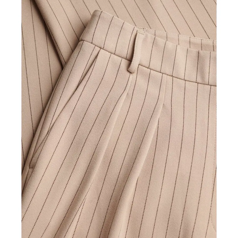 Pantalon à rayures taille mi haute femme Superdry