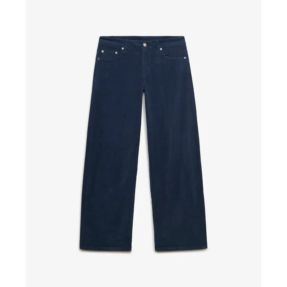 Pantaloni in velluto a coste baggy donna Superdry