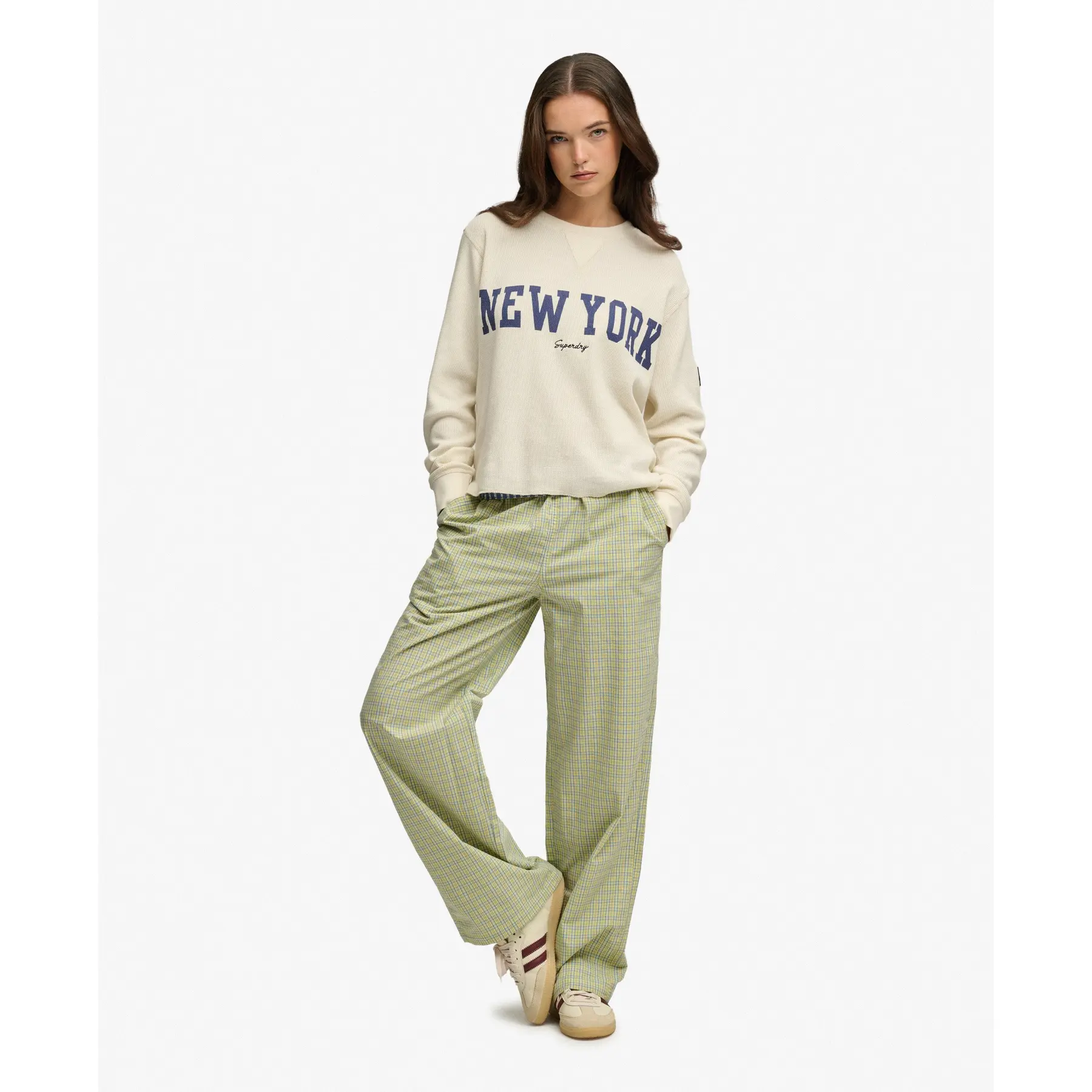Pantalon femme Superdry Mini Check