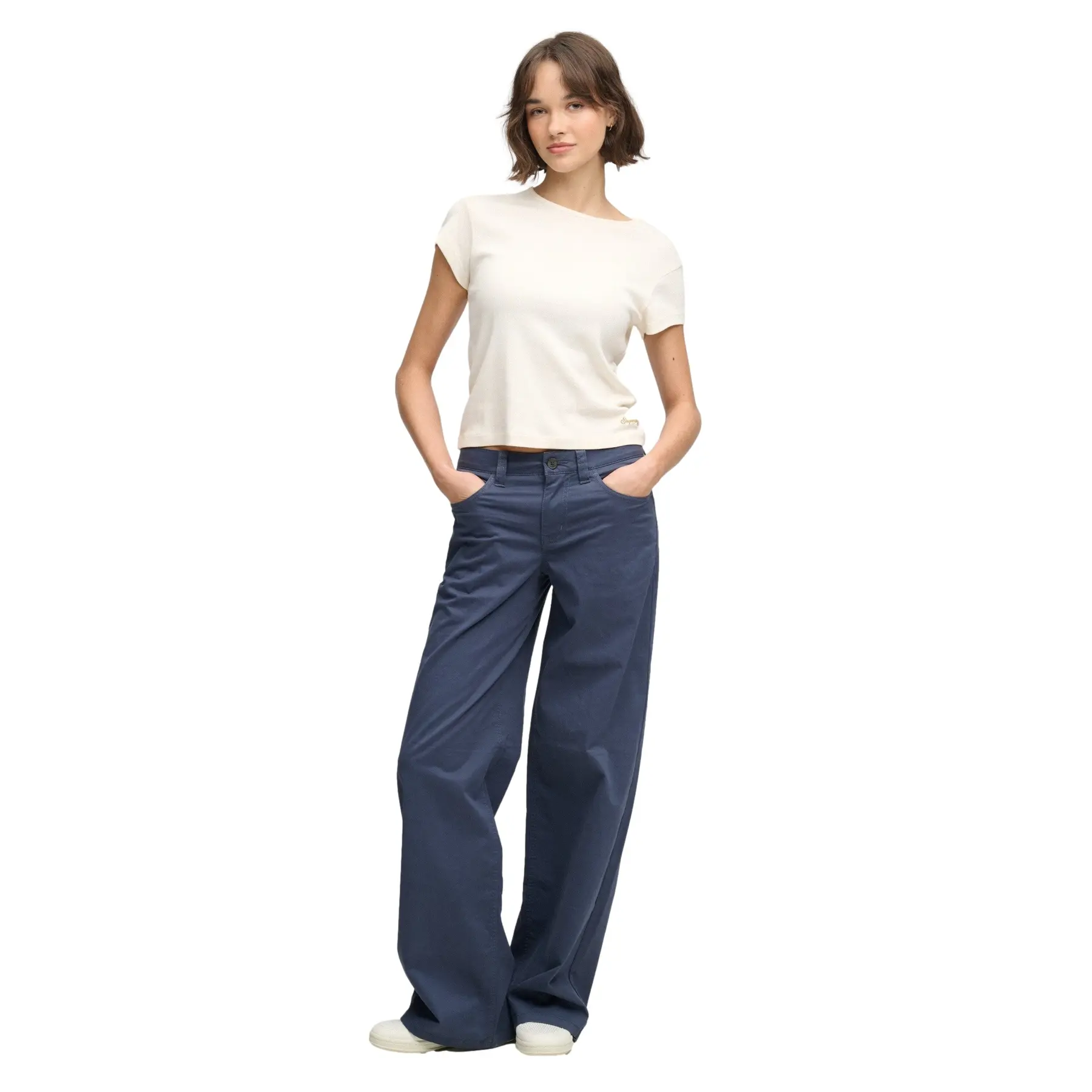 Baggy chino broek voor dames Superdry