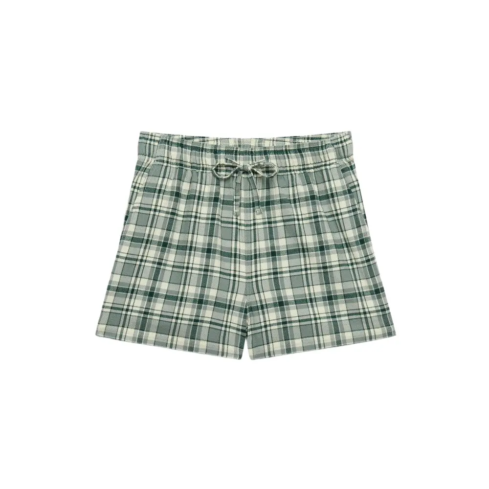 Short elastique en coton à carreaux femme Superdry