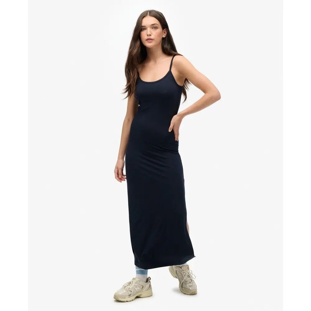 Robe caraco longue en athletic essentials femme Superdry