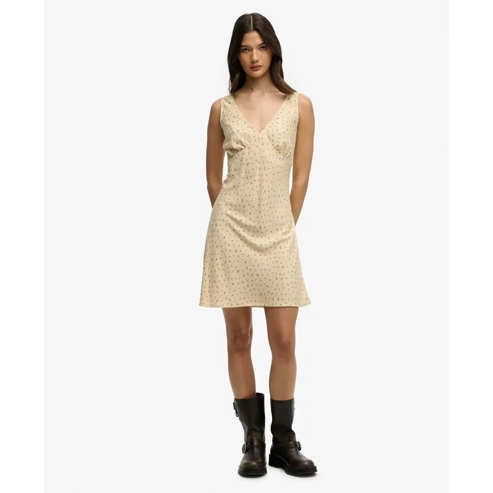Robe imprimée à col coeur femme Superdry