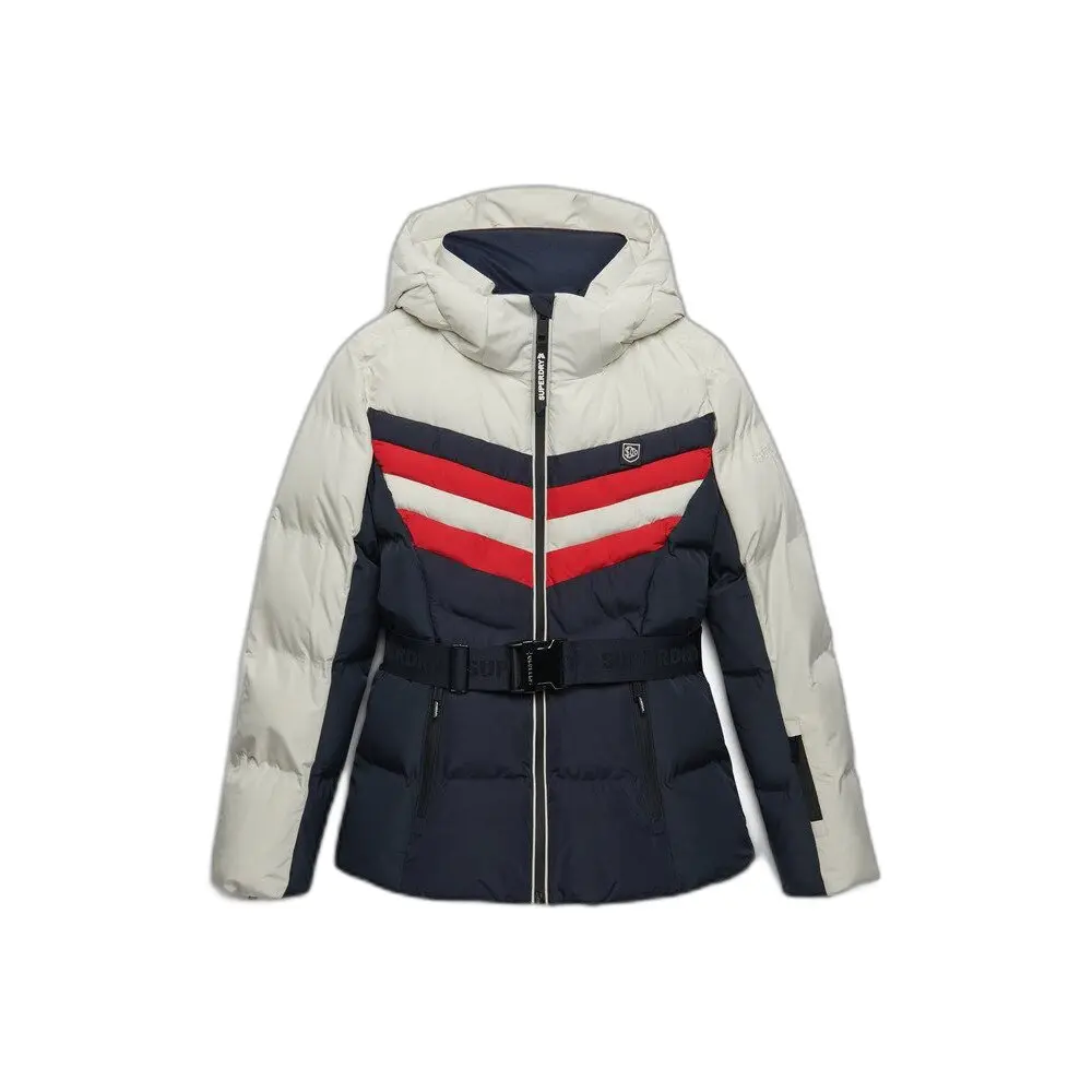 Dames ski jas Superdry Luxe Chevron