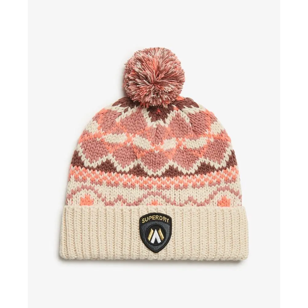 Bonnet en maille apres ski femme Superdry