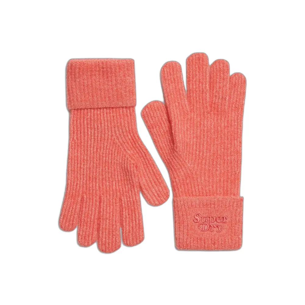 Gants en maille côteleé douce femme Superdry