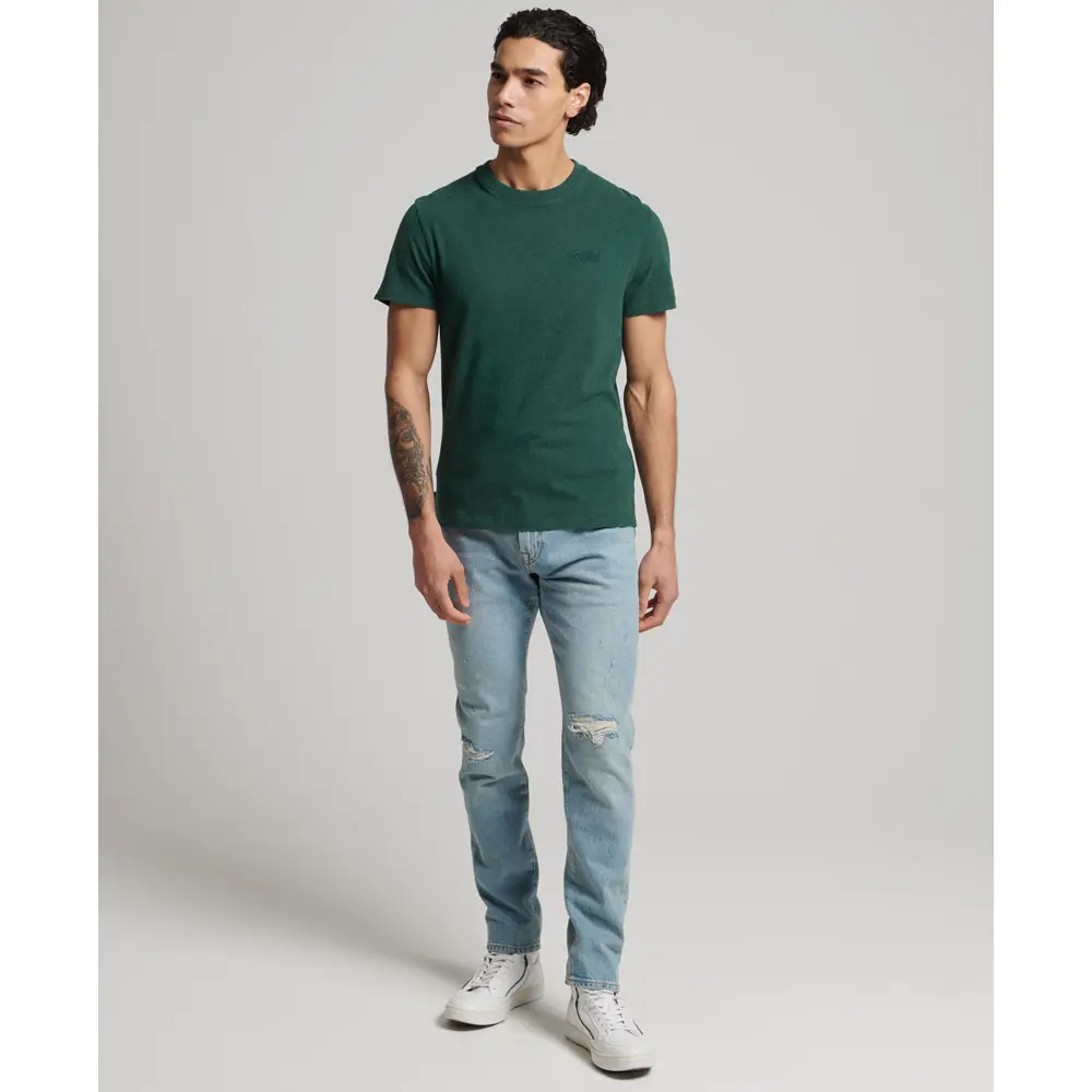 T-Shirt mit Vintage-Logo-Stickerei aus Bio-Baumwolle Superdry