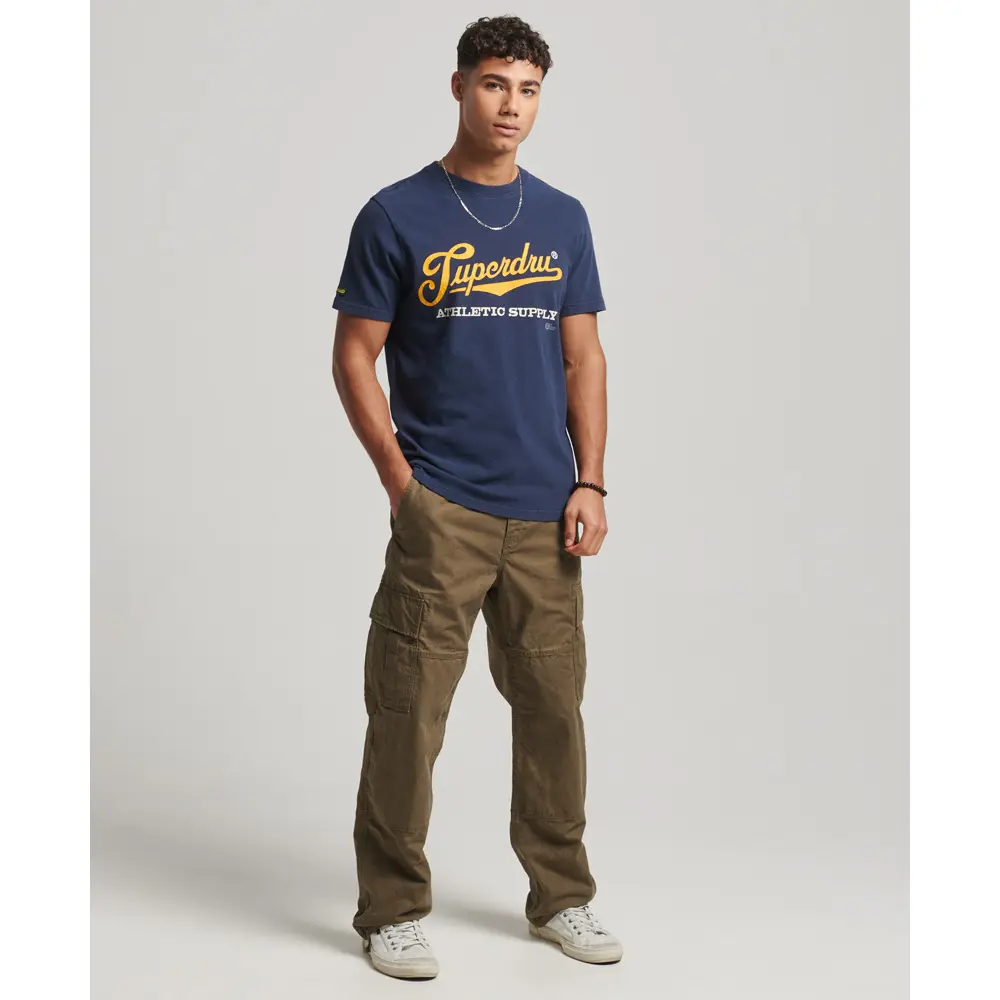 T shirt biologique Superdry Vintage Scripted College