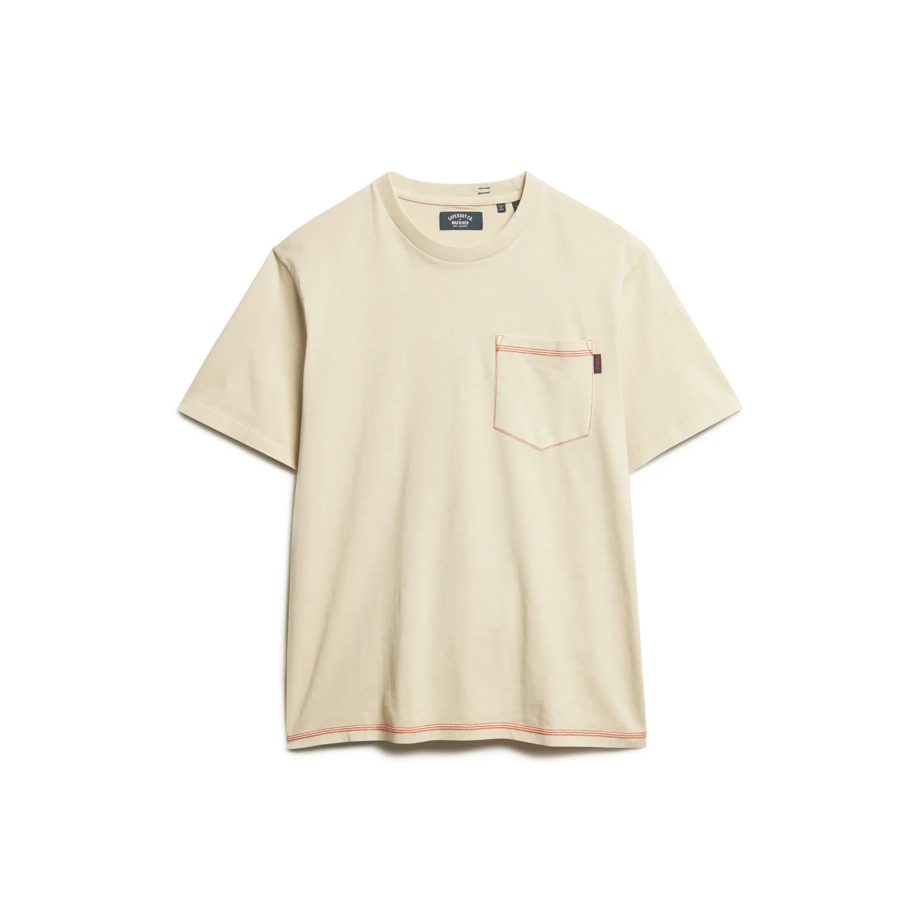 T-shirt tascabile con cuciture a contrasto Superdry