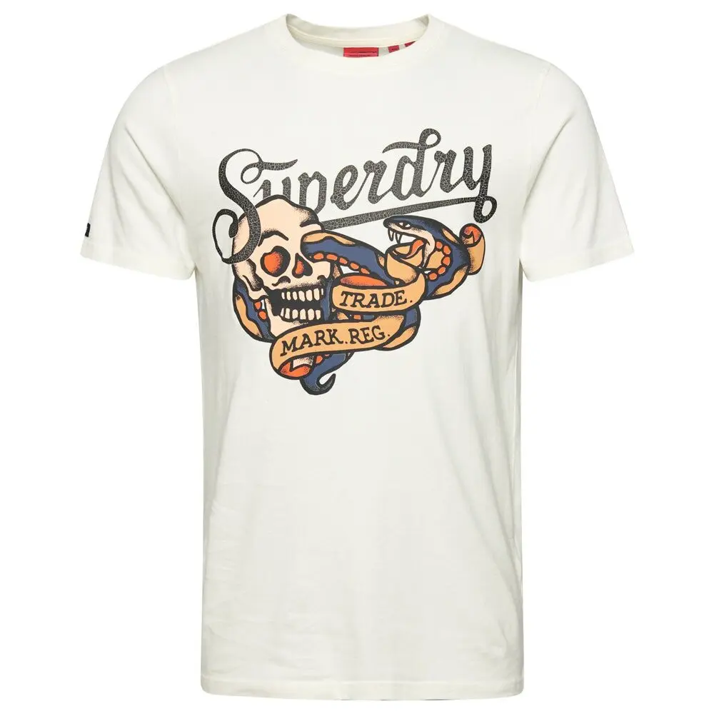 T shirt Superdry T shirt à impression frontale Tattoo Script EU