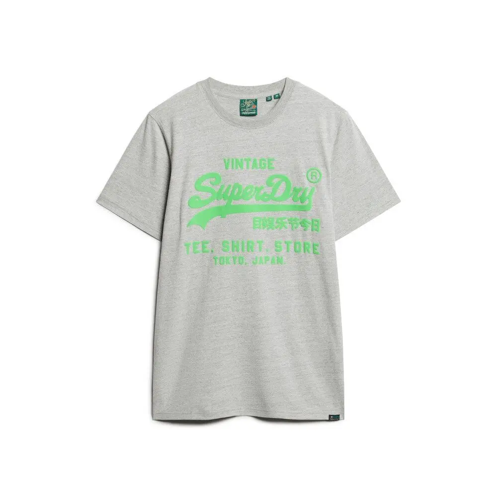 T shirt avec logo fluo Superdry Vintage