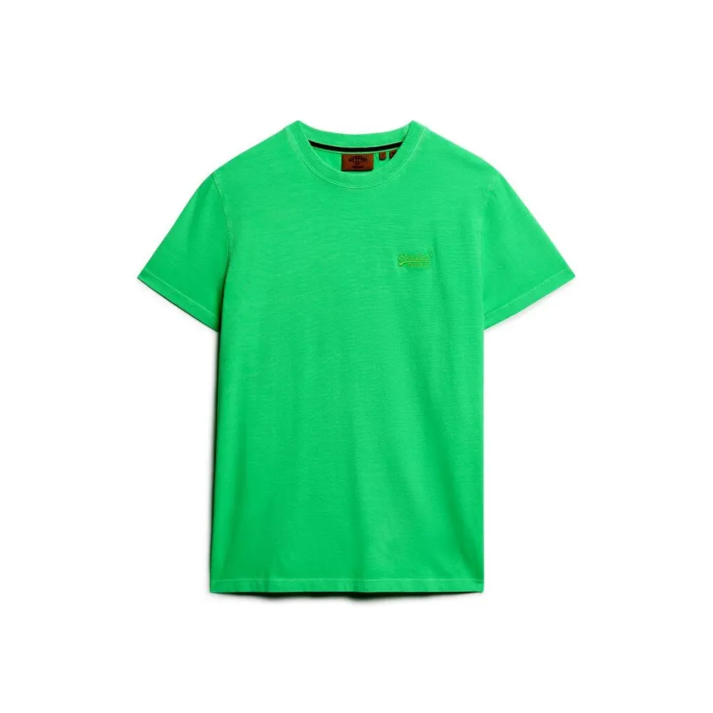 T shirt fluo à logo brodé Superdry Essential