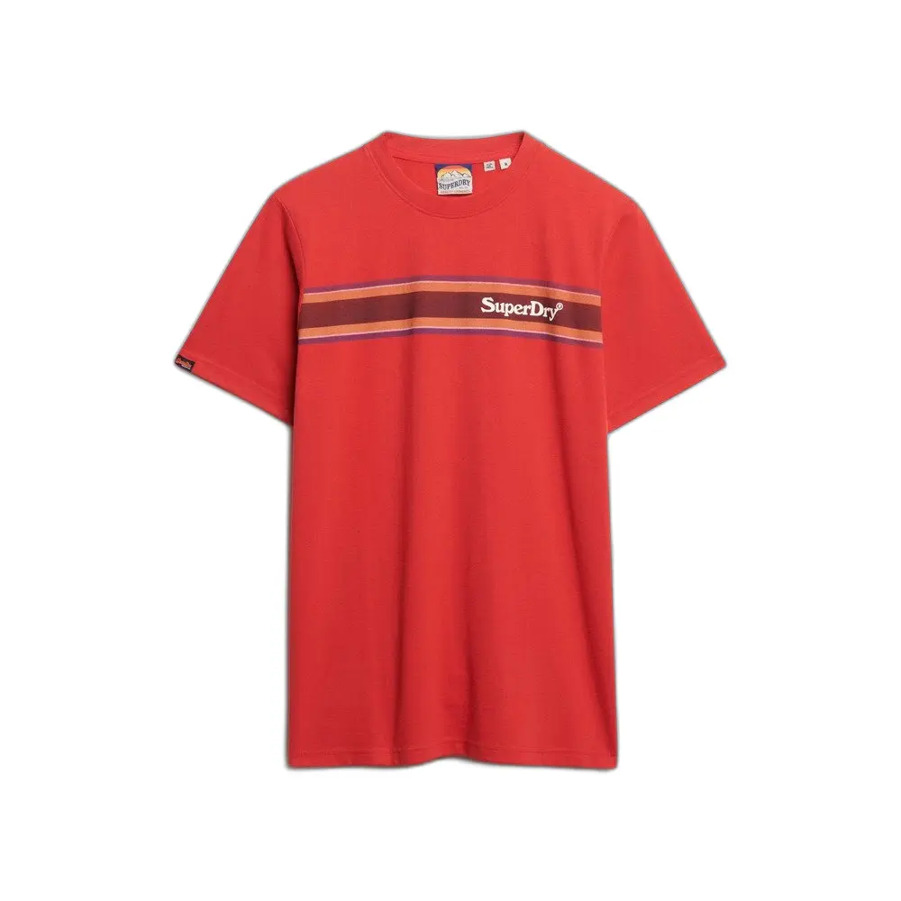 T-shirt casual a righe con logo Superdry Venue