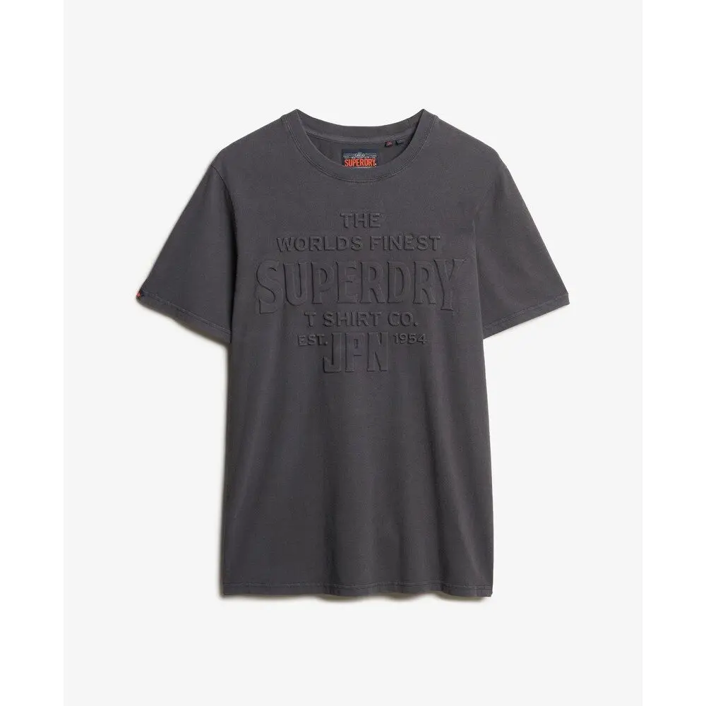 T shirt à logo en relief Superdry