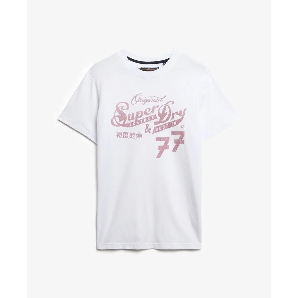 T shirt Superdry Leather & Boot Co Script