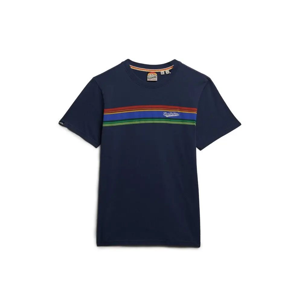 T shirt Superdry Outdoor Stripe Logo Relaxed
