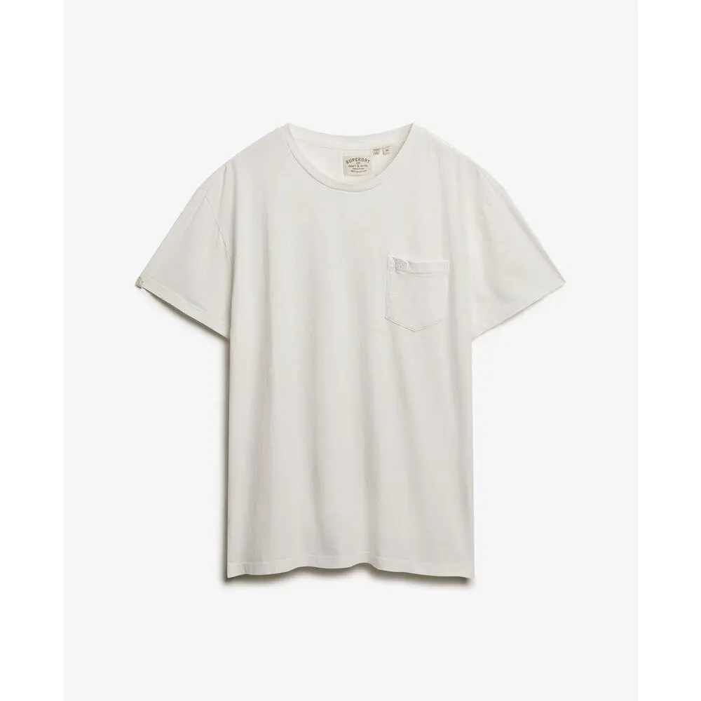 T shirt en lin avec poche Superdry Classic