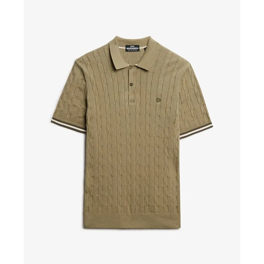 Polo Superdry Polo à manches courtes en texture tricotée EU - vue 1