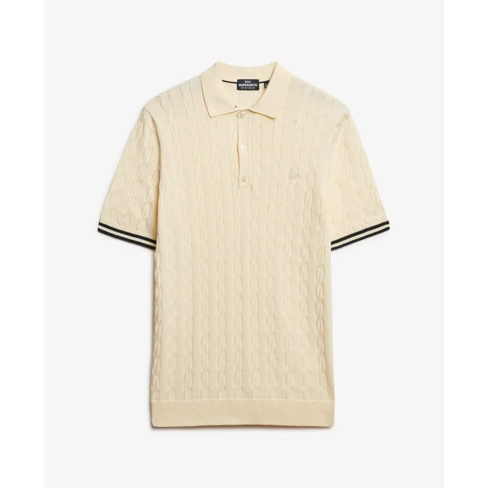 Polo Superdry Polo à manches courtes en tricot texturé EU