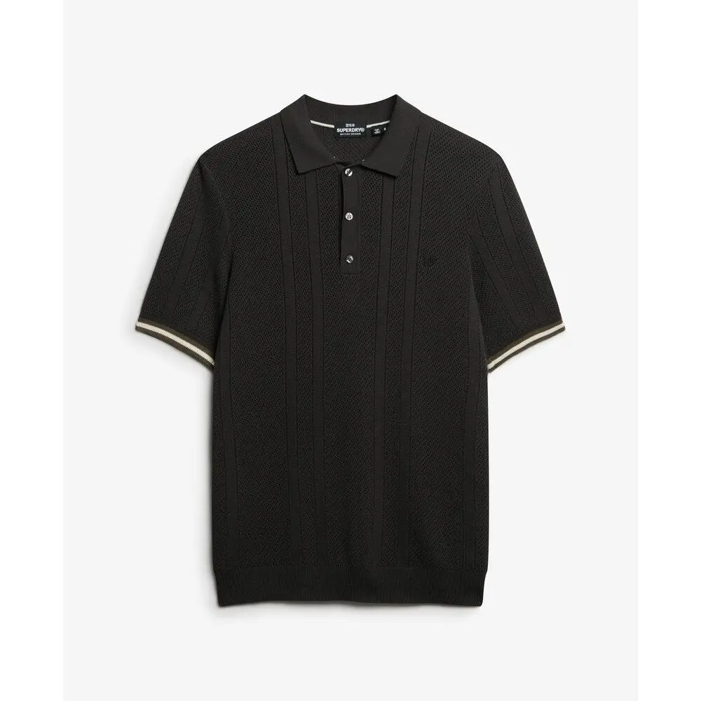 Polo a maglia testurizzata Superdry