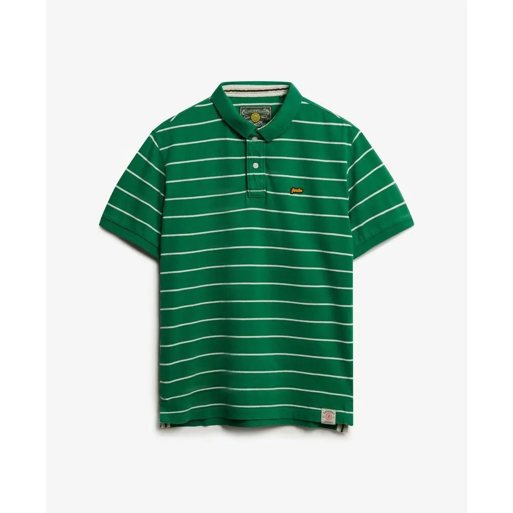 Polo Superdry Polo à rayures vintage en jersey EU - vue 2
