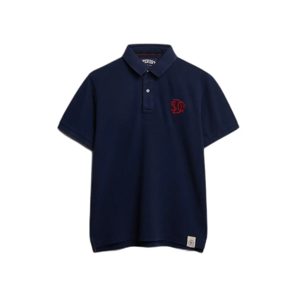 Superdry Blue Monogrammed Polo Shirt