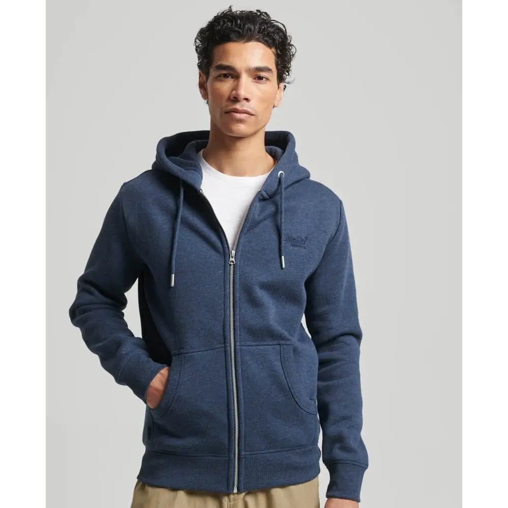Superdry Homme Sweat à Capuche Zippé à Logo Essential - vue 7