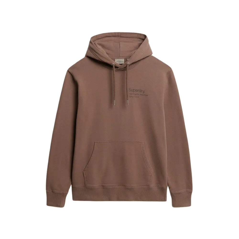 Felpa con cappuccio, aderente, con cappuccio Superdry Core Logo City