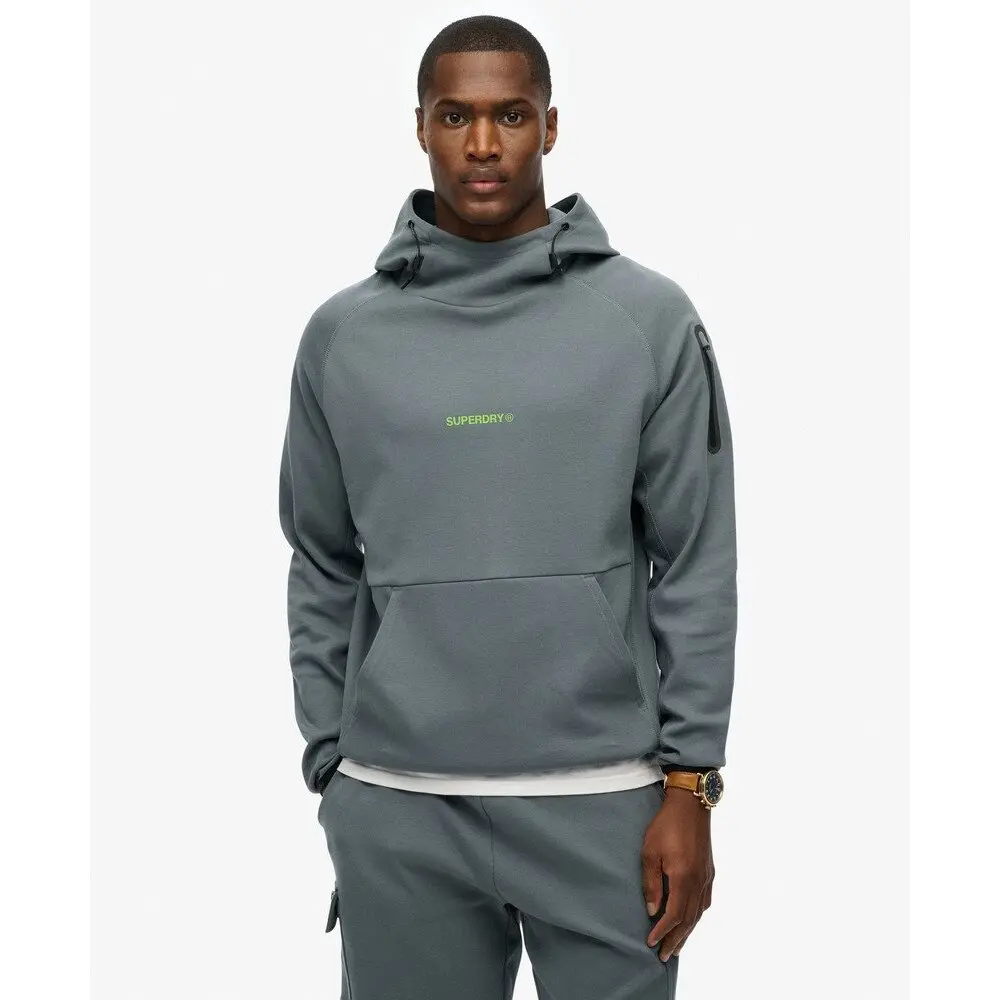 Felpa con cappuccio, aderente, con cappuccio Superdry Tech Logo