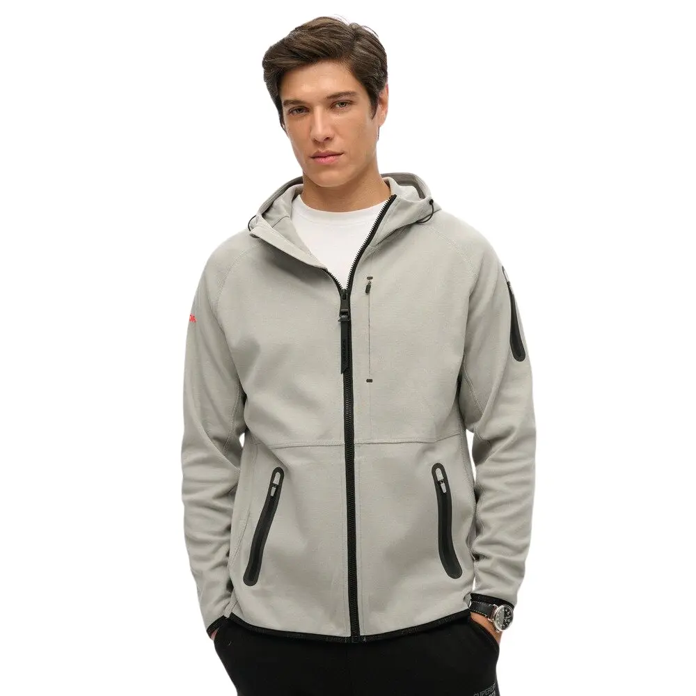 Felpa con cerniera a cappuccio Superdry Tech Logo