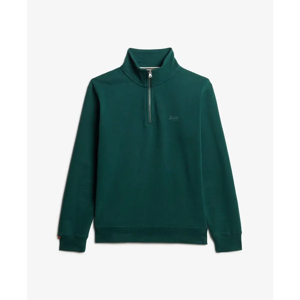 Sweatshirt à col zippé Superdry Essential Logo Henley - vue 7