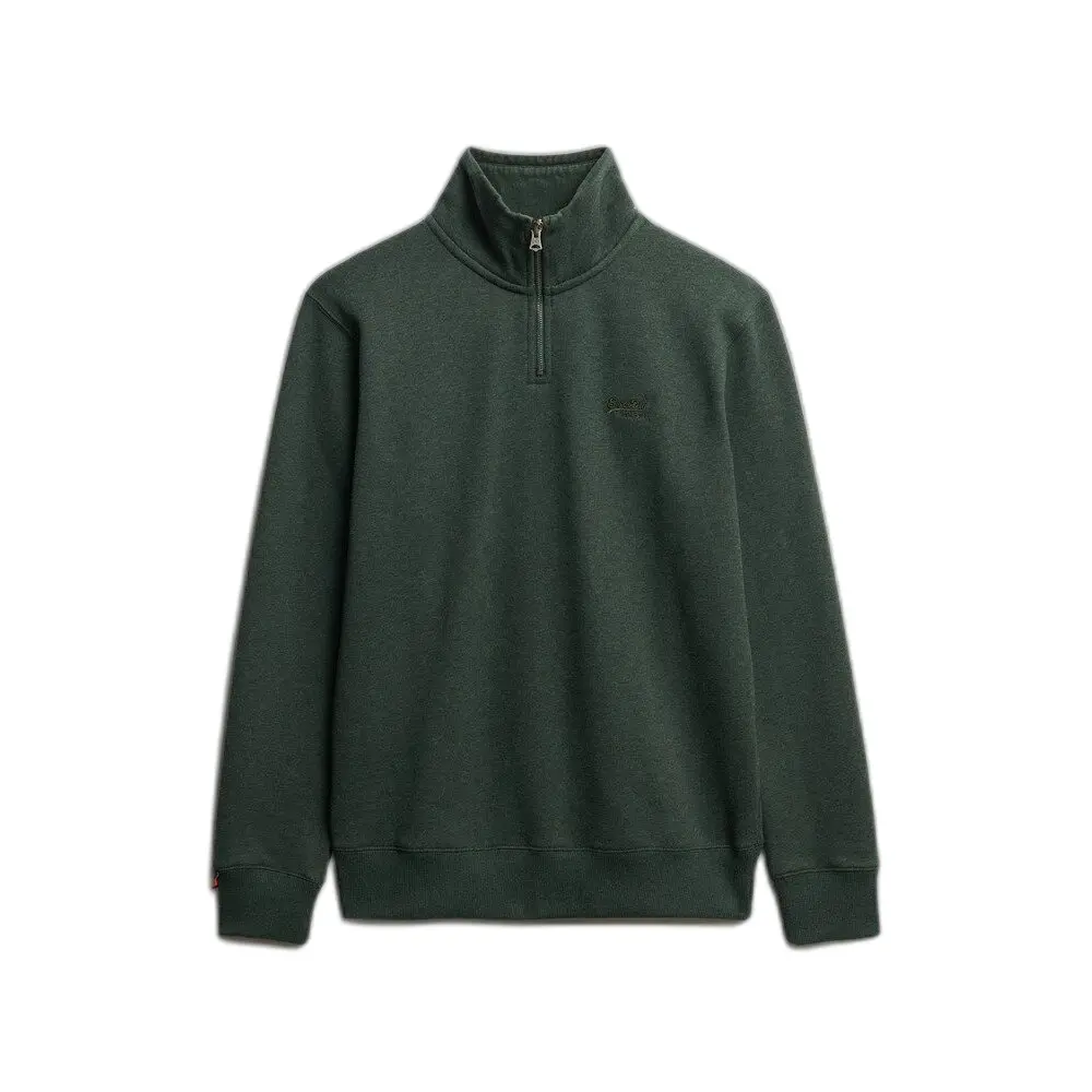Sweatshirt à col zippé Superdry Essential Logo Henley - vue 4