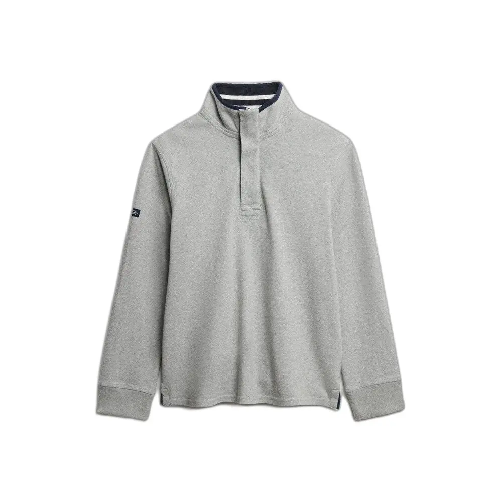 Sweat shirt Superdry Sweatshirt demi zip Cotton Classics Jersey Henley EU - vue 2