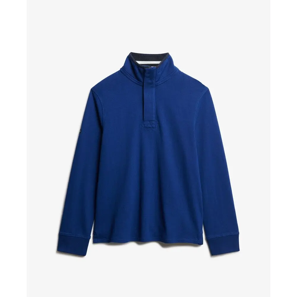 Sweat shirt Superdry Sweatshirt demi zip Cotton Classics Jersey Henley EU - vue 2