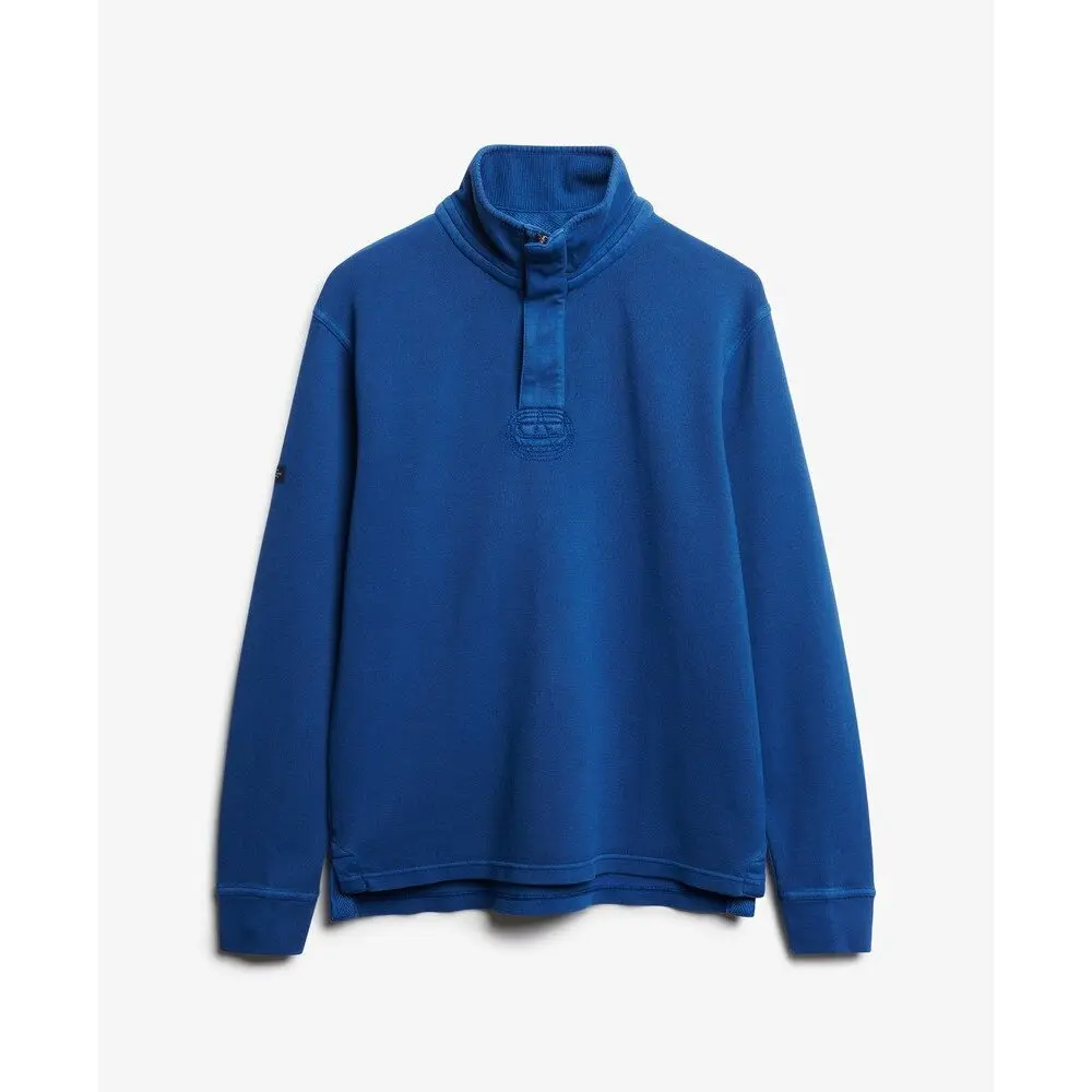 Sweat shirt Superdry Sweatshirt demi zip Cotton Classic Pique Henley EU - vue 3