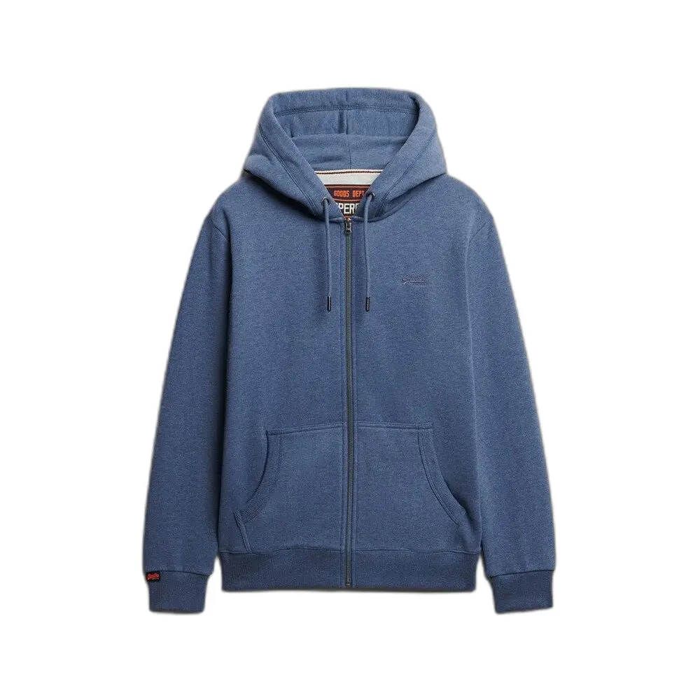 Sweatshirt à capuche zippé à logo essential Superdry