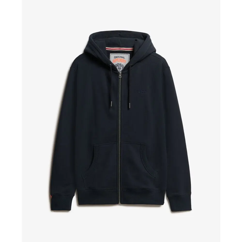 Sweat shirt Superdry Sweat à capuche zippé avec logo essentiel EU - vue 9