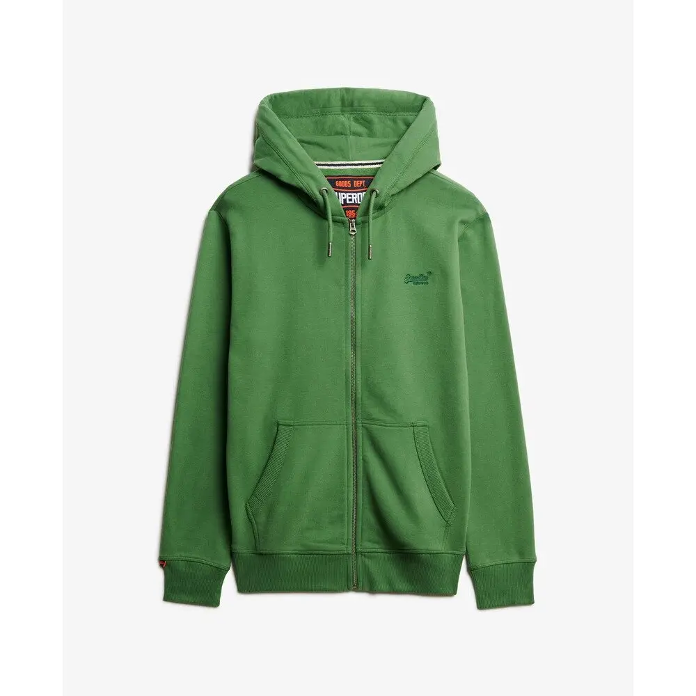 Felpa con zip e cappuccio con logo essential Superdry