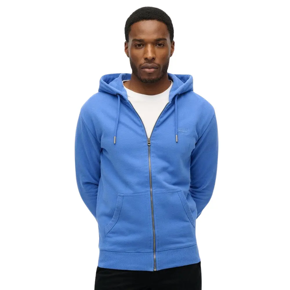 Felpa con cerniera a cappuccio Superdry Logo Essential