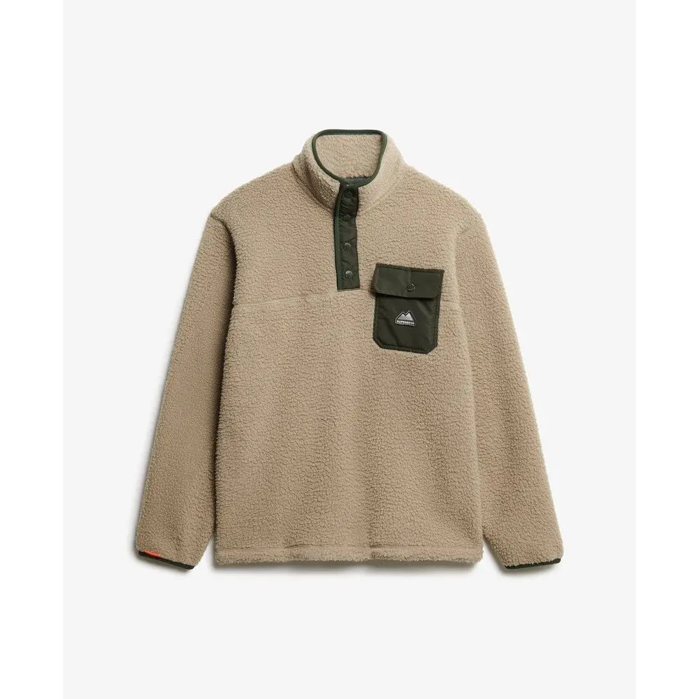 Pull en avec col boutons pression Superdry Fuji
