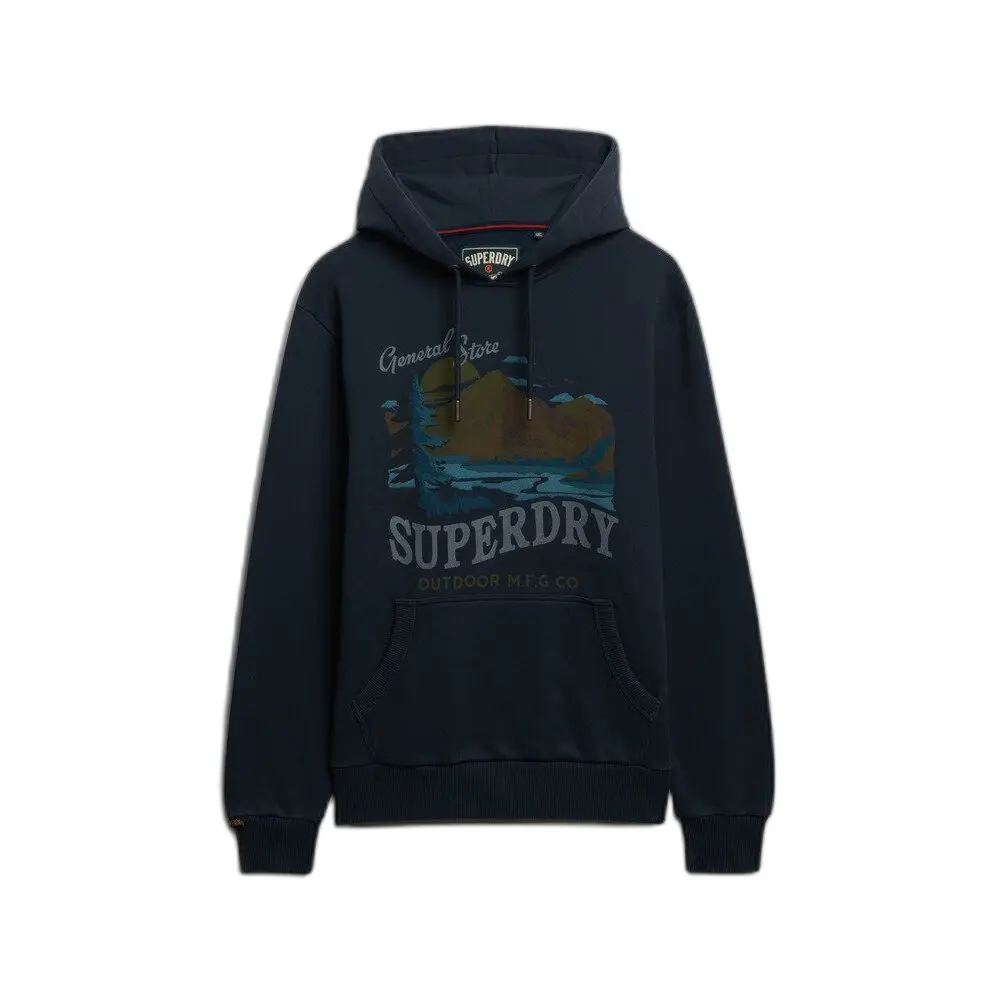 Sweat shirt Superdry Outdoors Mountain Rlxd Hood EU - vue 2