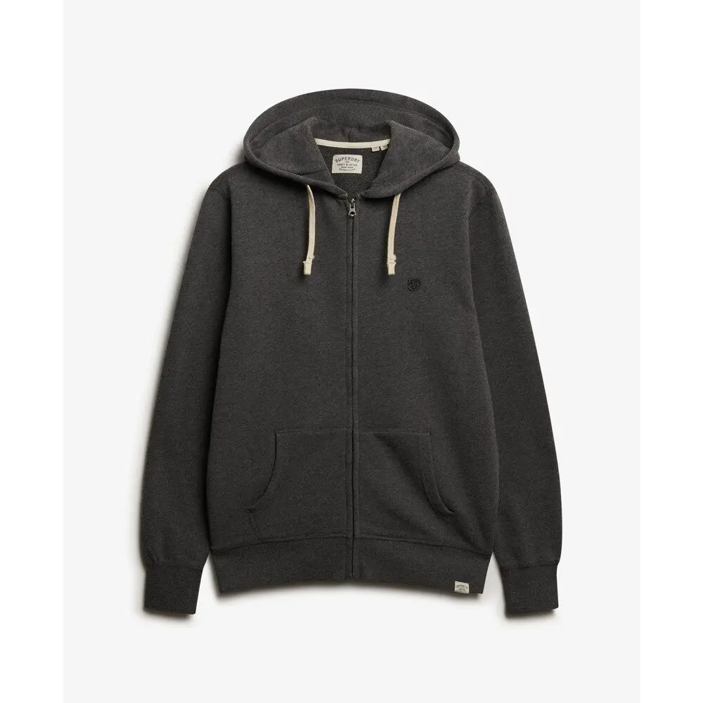 Sweatshirt à capuche zippé monogramme Superdry